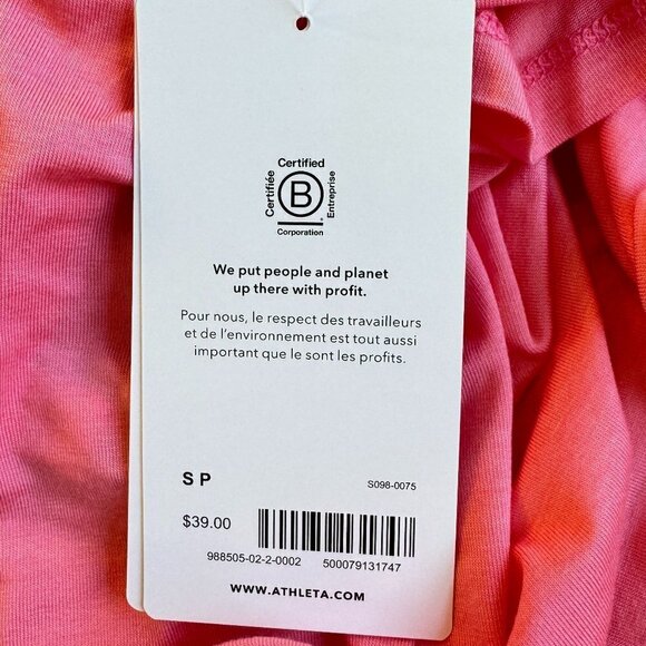 Athleta Nighttime Bliss Sleep Tee NEW WITH TAGS Hot Pink Tencel Lyocell  Size S - Picture 10 of 13